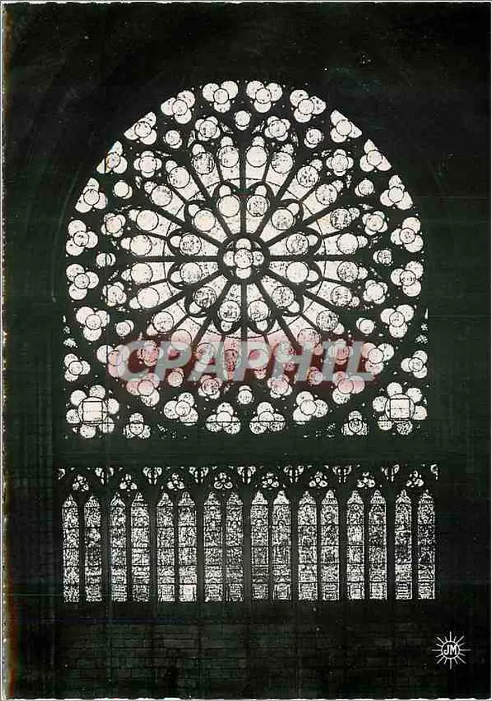 Nossa Senhora de Paris — Grande Rose Sul - 1270 — Cartas Postais de Luxo de Paris - Frente