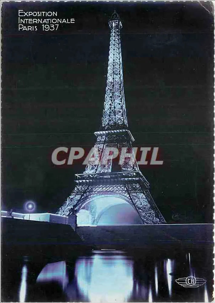 Torre Eiffel — Exposição Internacional de Paris 1937 — H. Offpa, Concessionário - Frente