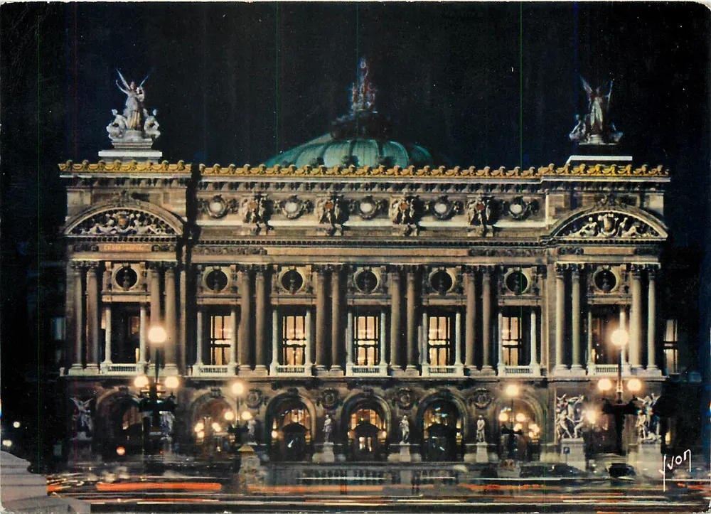 O Ópera iluminado — Paris — Edições Draeger - Frente