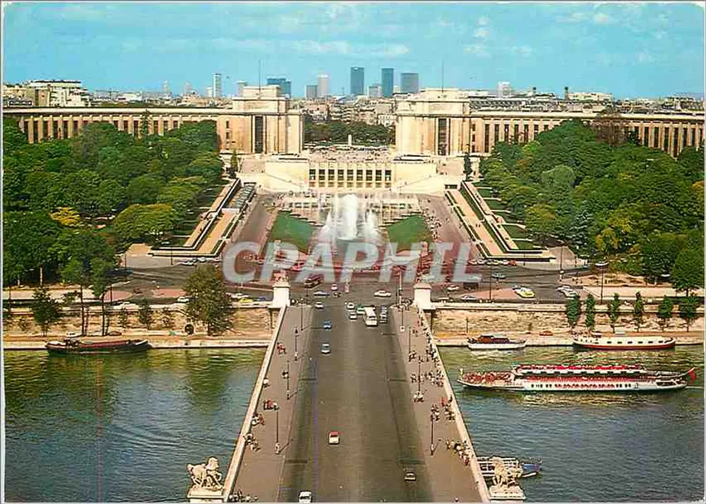 Brücke von Iéna und Gärten des Trocadéro — Paris — Edition ABEILLE-CARTES 'LYNA' - Vorderseite