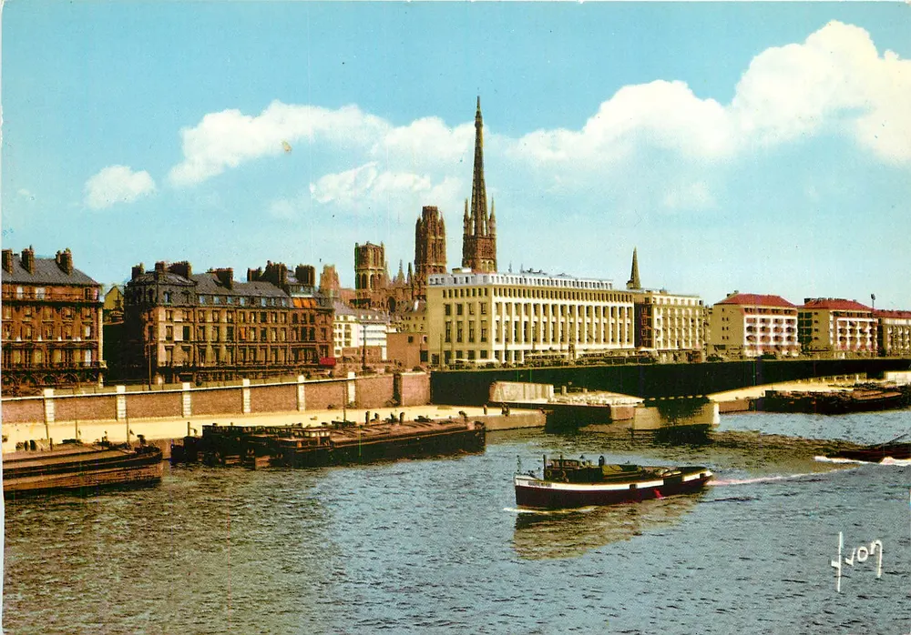Rouen — Die Seine und das Palais des Consuls — Éditions d'Art Yvon - Vorderseite