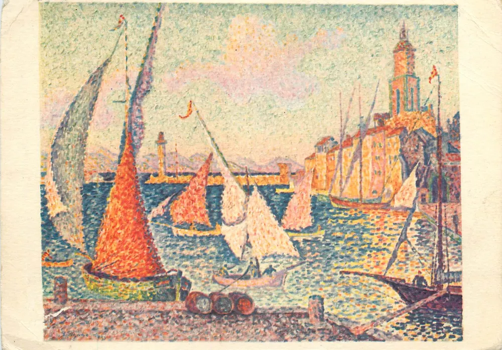 Der Hafen von St. Tropez — Reproduktion — Signac & Partner, Nr. 306 - Vorderseite