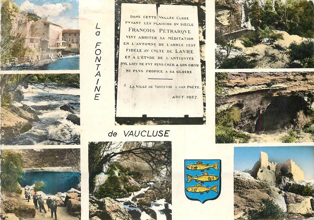 Fonte de Vaucluse — François Pétrarque — editor Les Éditions L'Économie Bron - Frente