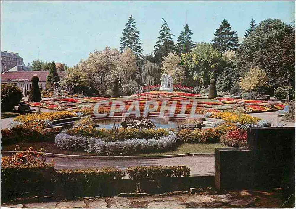 Jardim Botânico de Belfort — vista da fonte e dos maciços — Edições JAMIN, n° 1118 - Frente