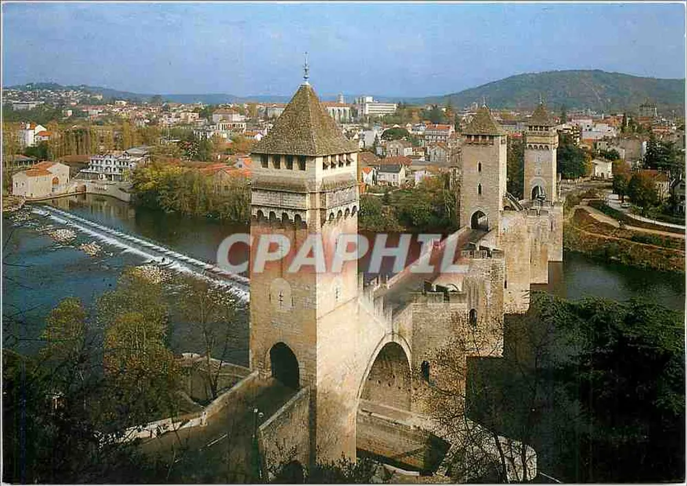 Cahors - Lot — O Ponte Valentre (XIVe) — Edições La Cle des Champs, St-Pierre, 46000 Cahors - Frente