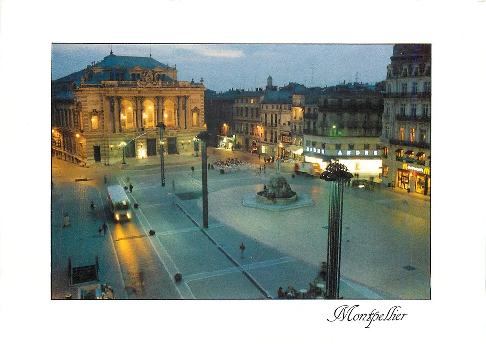 Montpellier — Praça da Comédia — Éditions Subervie - Frente