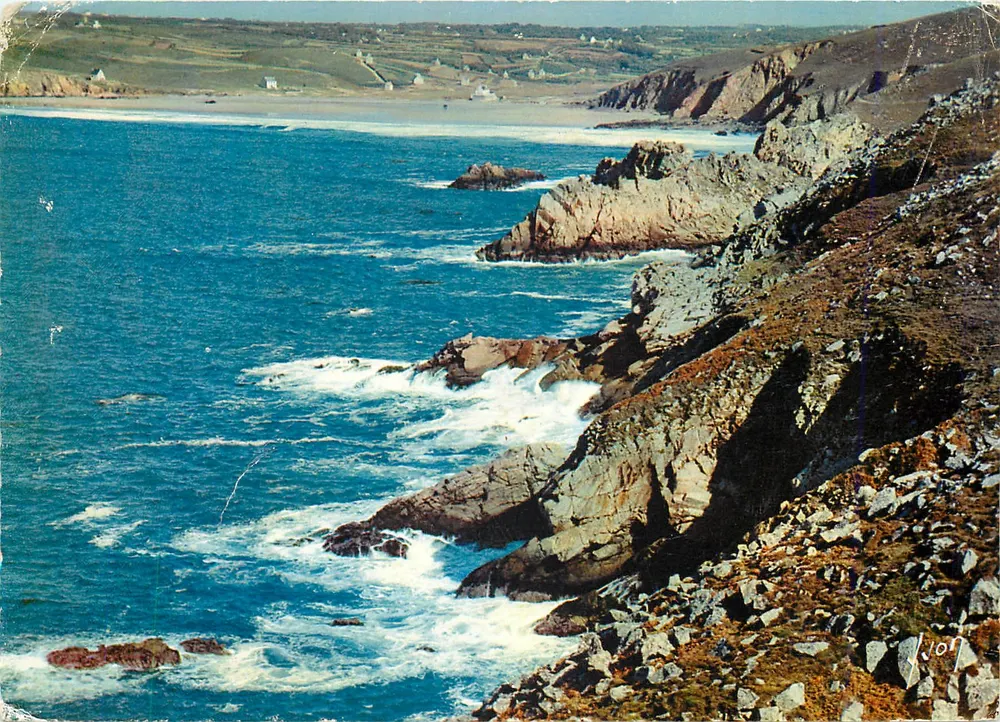 A Ponta do Raz (Finistère) — Editor YVON, n° E.K.B. 547 - Frente