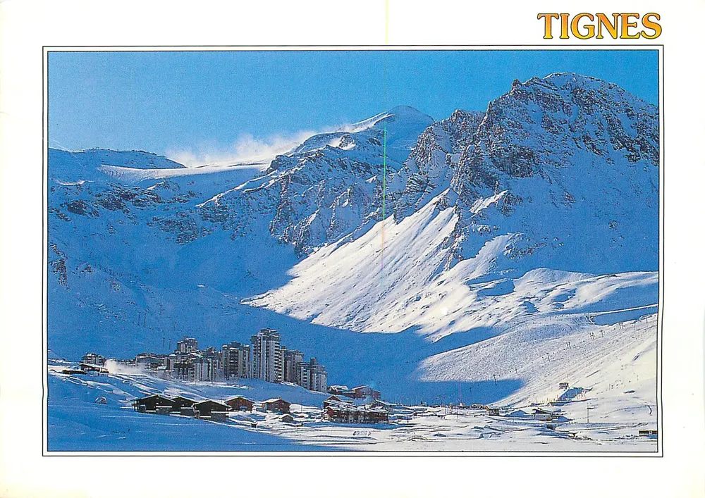 Tignes — station de ski enneigée — diffu-cartes - Recto