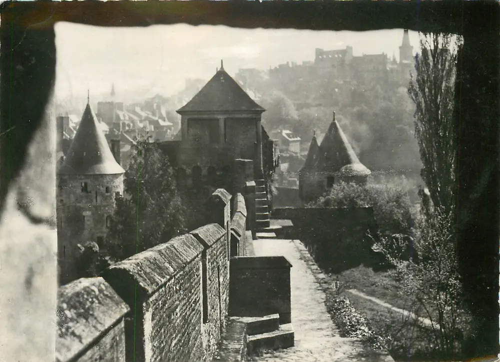 Vue dos muros de Besançon — editor Éditions Dart Bellance, n°215 - Frente