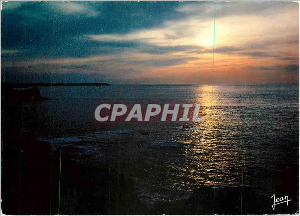 Zachód słońca w Bretanii — 20807 — Wydawnictwo Audierne (Finistère) - Awers