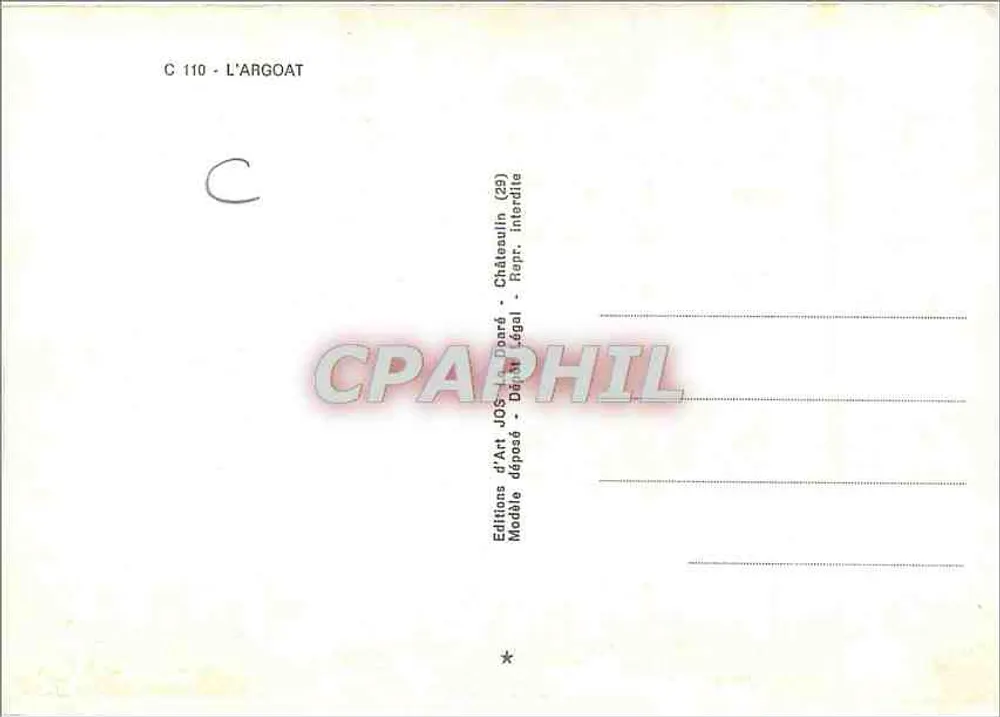 O Argoat — Imagens do Argoat — Edições de Arte Jos - O Argoat (33) - Verso