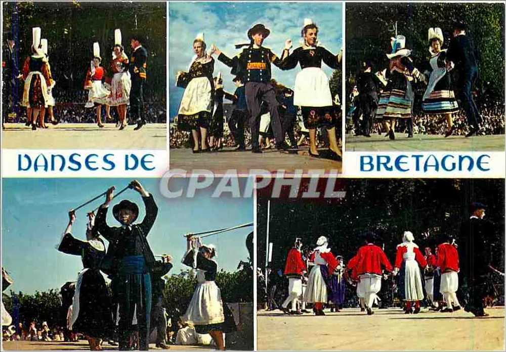 Danças da Bretanha — Éditions d'Art IOS, Le Derré, França - Frente