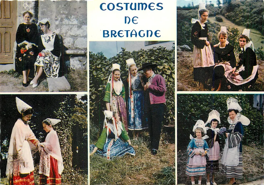 Kostiumy bretońskie — Éditions d'Art Châteauvin, n° Mt 3369 - Awers