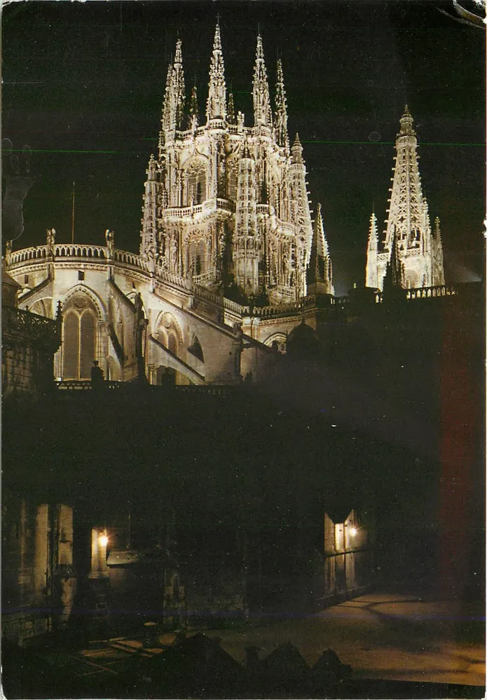 Burgos — Kerk, nachtgezicht — Uitgave INIER, n°111 - Voorkant
