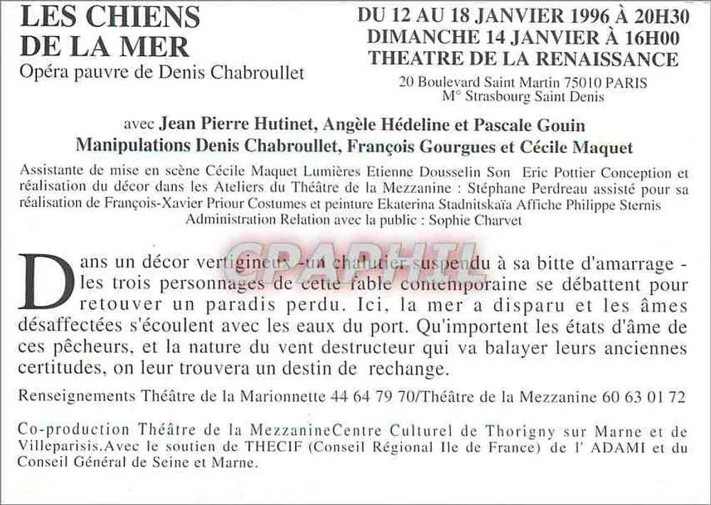 Los Perros del Mar — Ópera pobre de Denis Chabroullet — Foto François Marie - Reverso