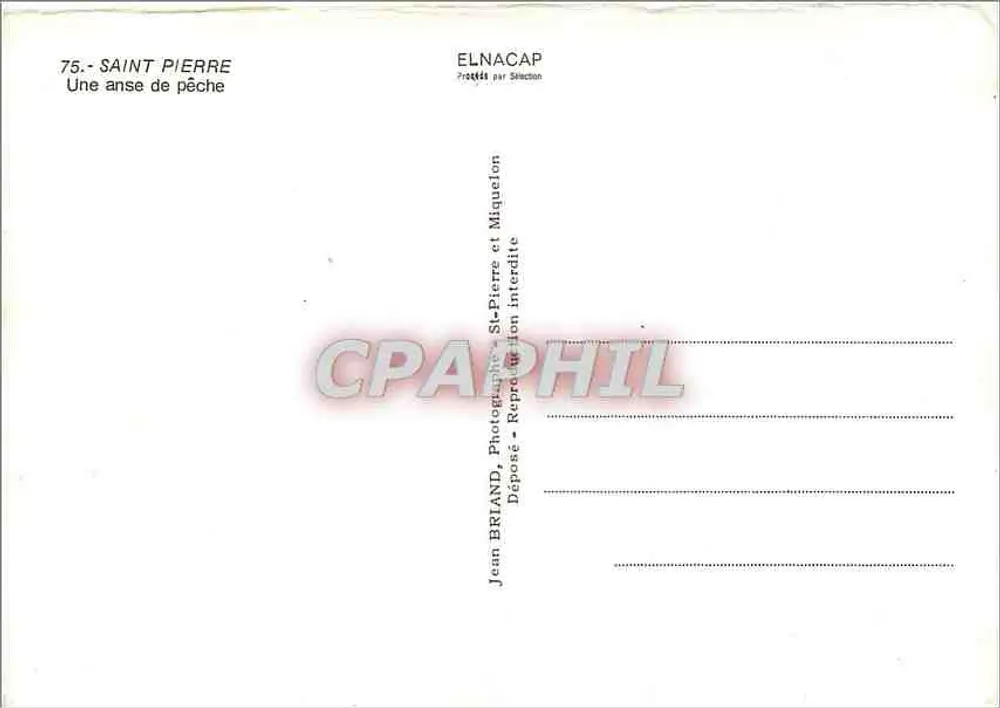 सेंट-पियरे — एक मछली पकड़ने की खाड़ी — जीन ब्रियांड, एलनाकैप - पीछे