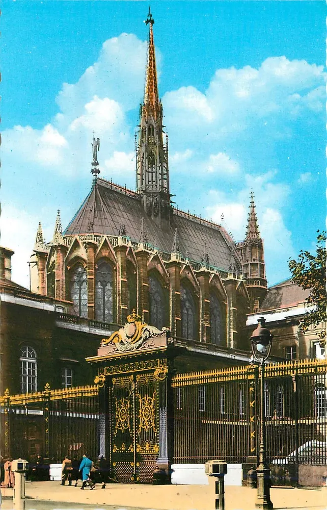 Paleis van Justitie en Heilige Kapel — Parijs — Fotografische uitgave met Bromide - Voorkant