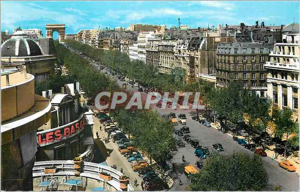 Paris - A Avenida dos Campos Elísios — vista aérea — Edição F.R. n°34 - Frente