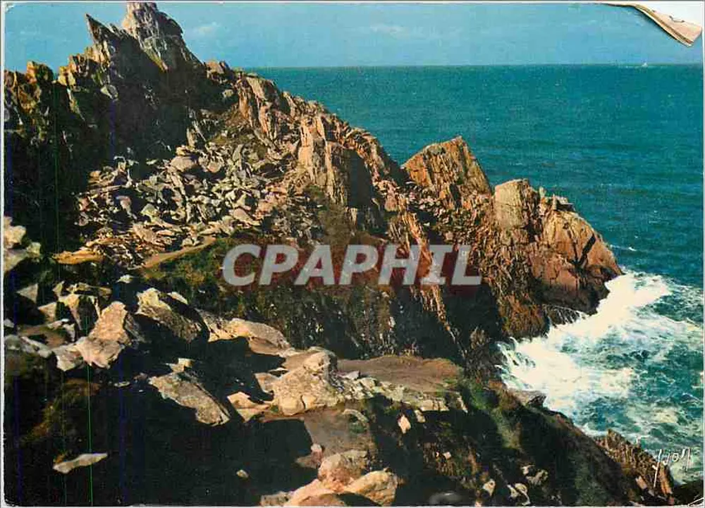 Pointe du Raz (Finistère) — Weg führend zum Schädel des Schweins — Éditions Martel, Paris - Vorderseite