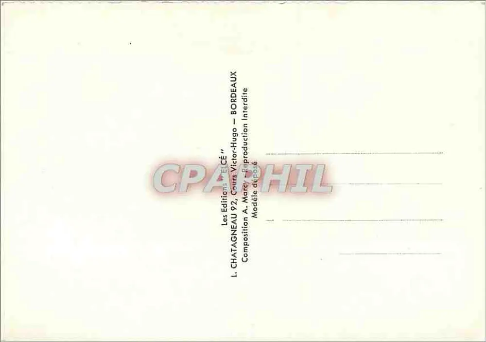 Auvergne — Ilustrowana karta pocztowa z krajobrazami i miejscami — Éditeur L. Elcè - Rewers