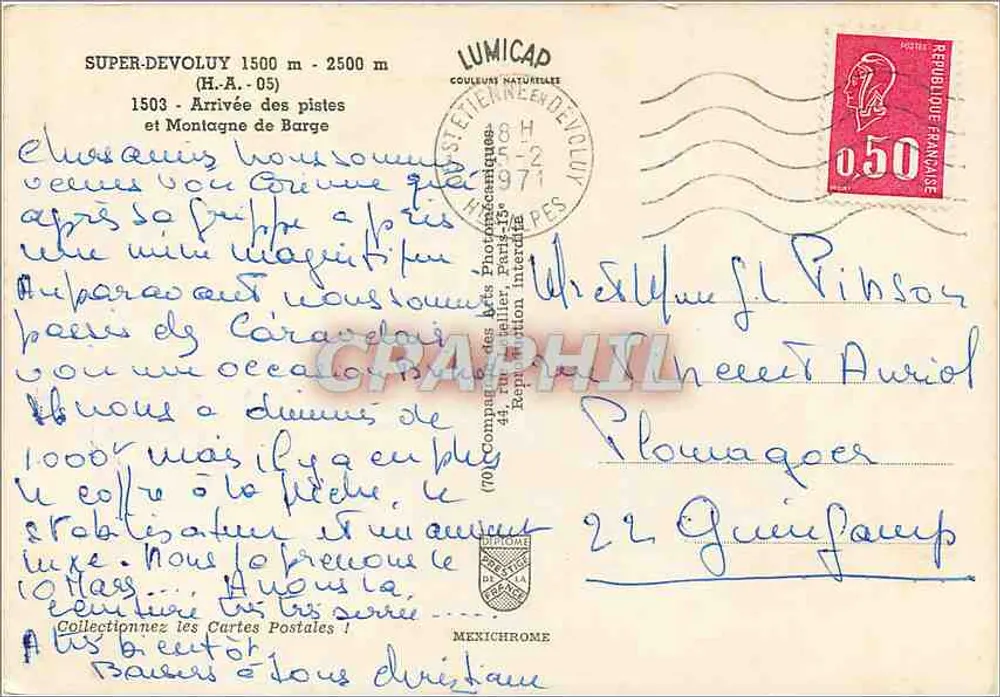 Super-Devouly 1500-2500 m — Chegada das pistas e Montanha de Barge — Lumicap - Verso