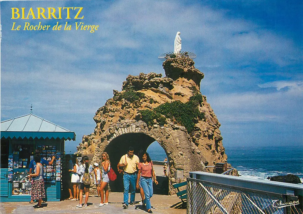 Biarritz — O Rocher da Virgem — Éditions Thaumand, n°126 - Frente