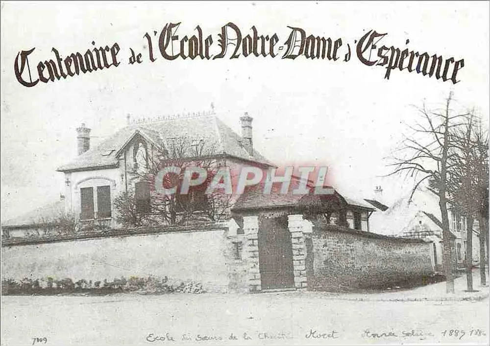 Escola Notre-Dame d'Espérance — Centenário 1885 — Editado pela Associação dos Pais de Alunos - Frente