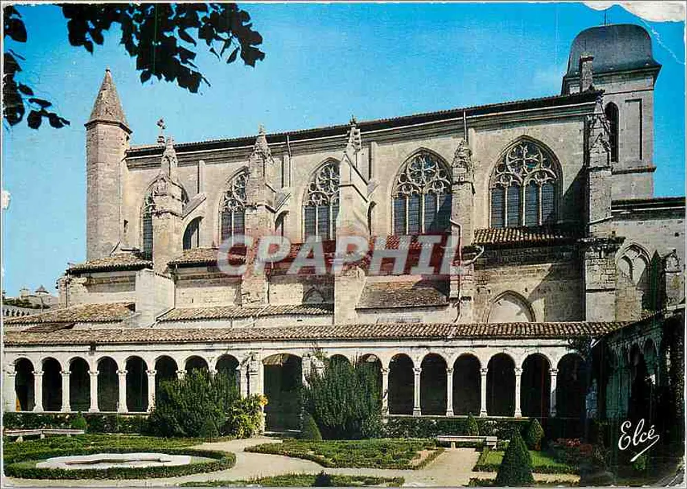 Die Kirche und der Cloister — Marmagne (Lot-et-Garonne) — Élécé - Vorderseite