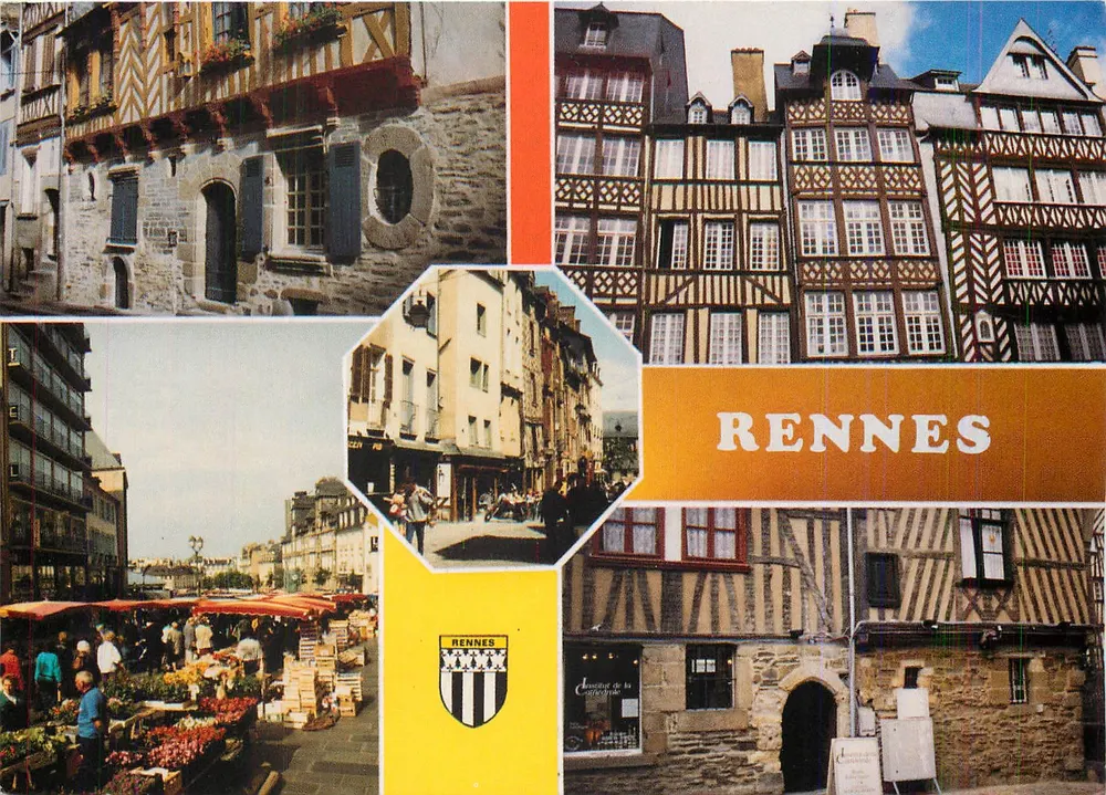 Rennes — Various Views — Éditions Dubray, n° C 597/35 - Front