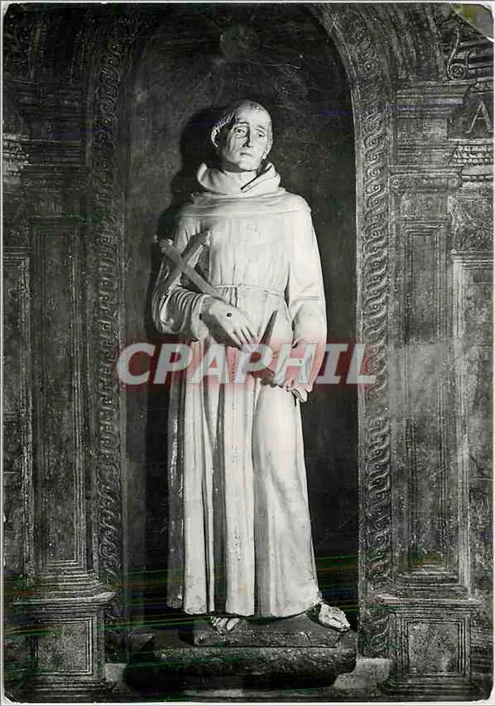 Statue des Heiligen Franziskus — Patriarchalkirche Santa Maria degli Angeli (Assisi) — Verlag: Bromostampa Torino - Vorderseite