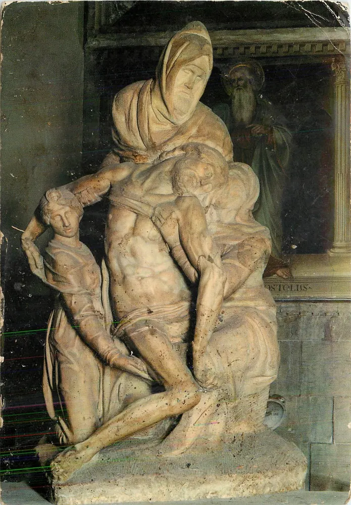 La Pietà — Michelangelo Buonarroti — Éd. S. Becocci, Firenze - Recto