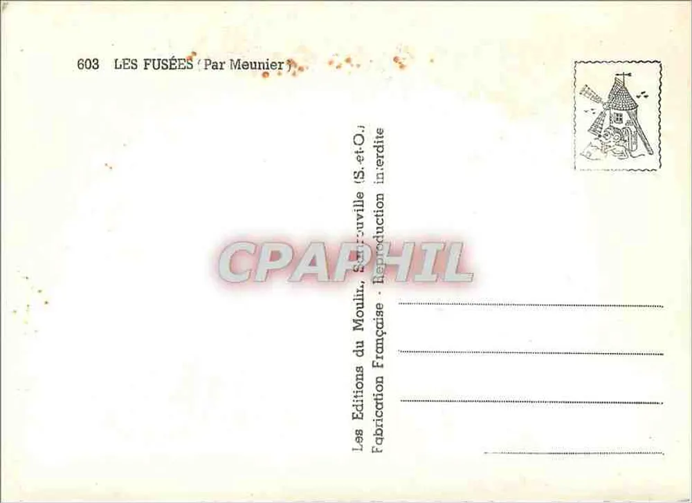 As Foguetes — Por Meunier — Éditions du Moulin, Saint-Ouville - Verso