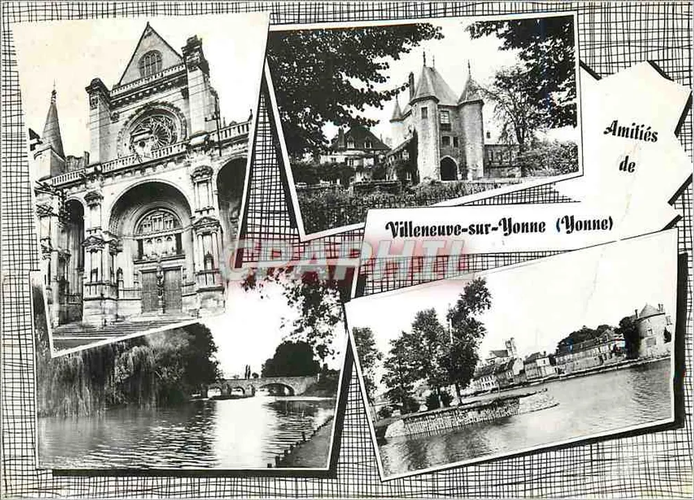 Villeneuve-sur-Yonne (Yonne) — collage de 3 vues — editor CIM, n°891757 - Frente