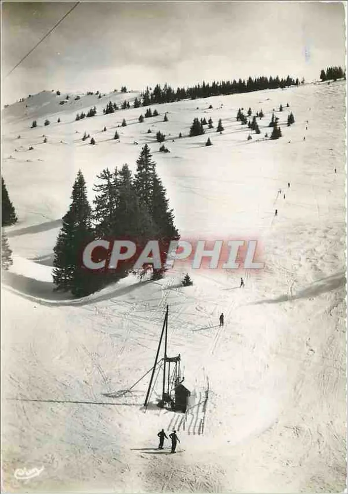 Thollon - Remonte-Pente des Mémises und die Skifelder — Combier Imp. (S.-et-L.) - Vorderseite