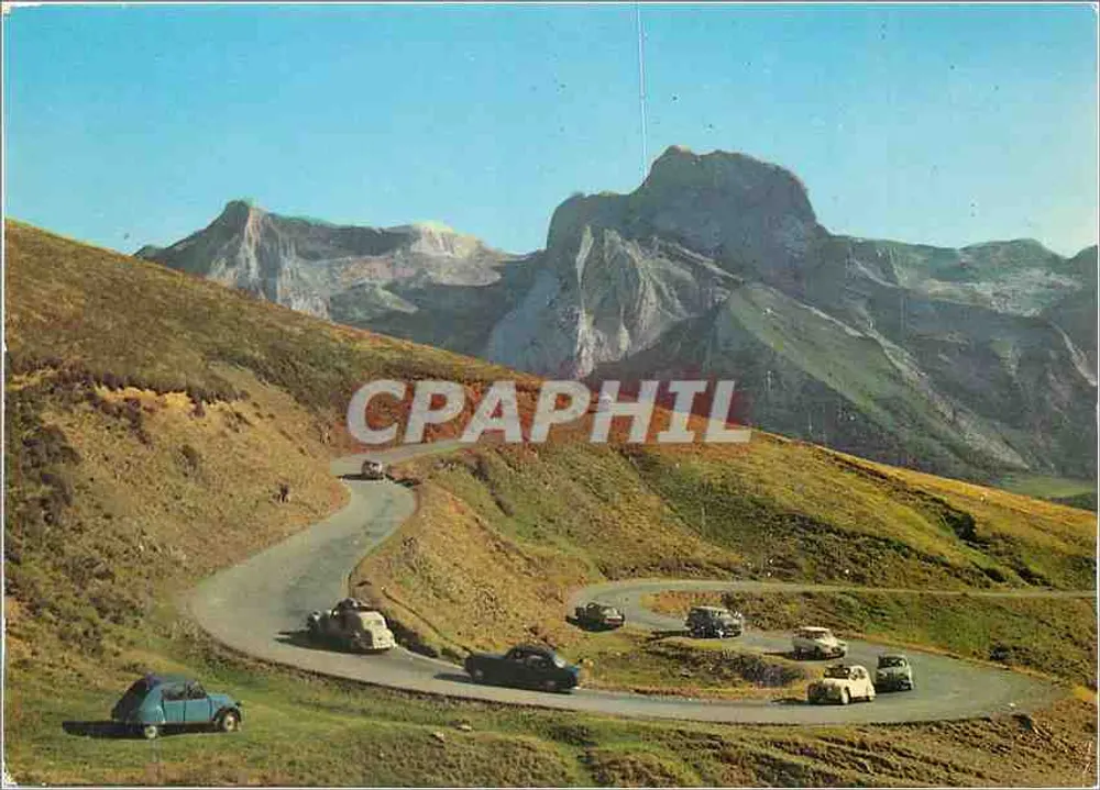 Estrada do Col d'Aubisque — Os Pirineus — Ed. A. Doucet, Piéramale - Frente