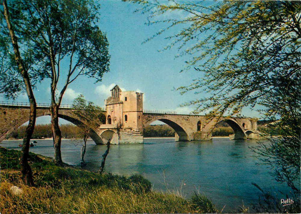 Avignon (Vaucluse) — O Ponte Saint-Bénézet e a Capela Saint-Nicolas — Éditions Rella - Frente