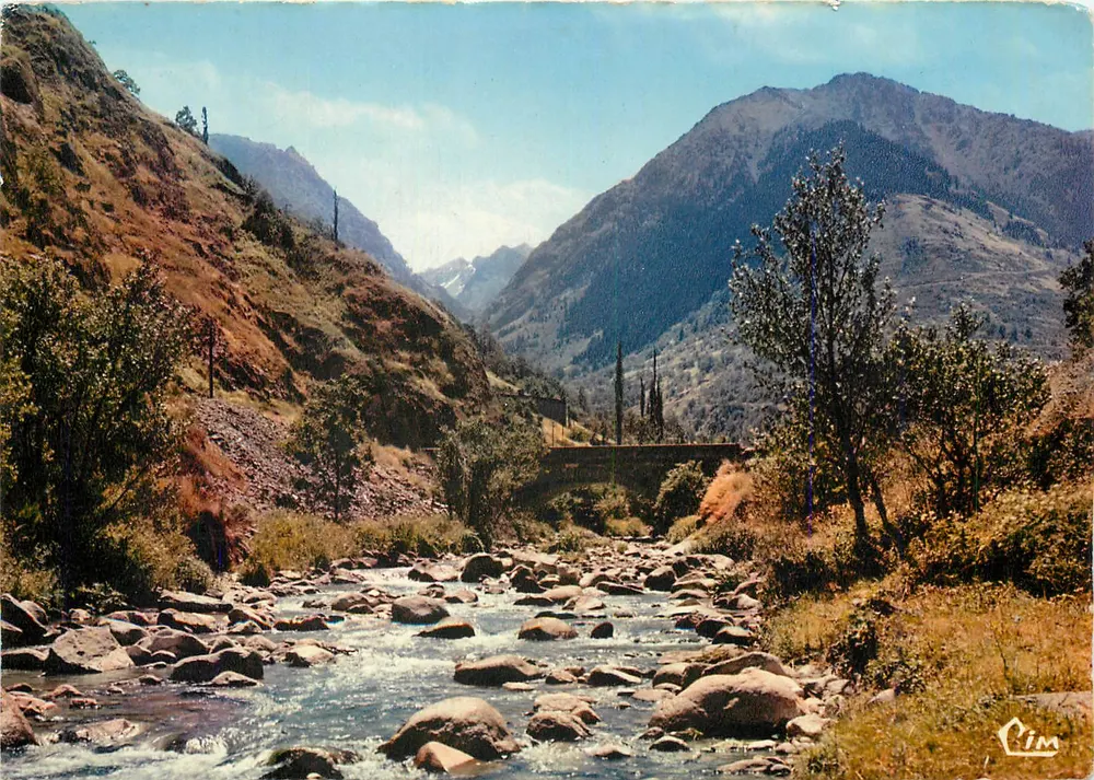 Ax-les-Thermes (Ariège) — Pont de Merens — editor CIM - Frente