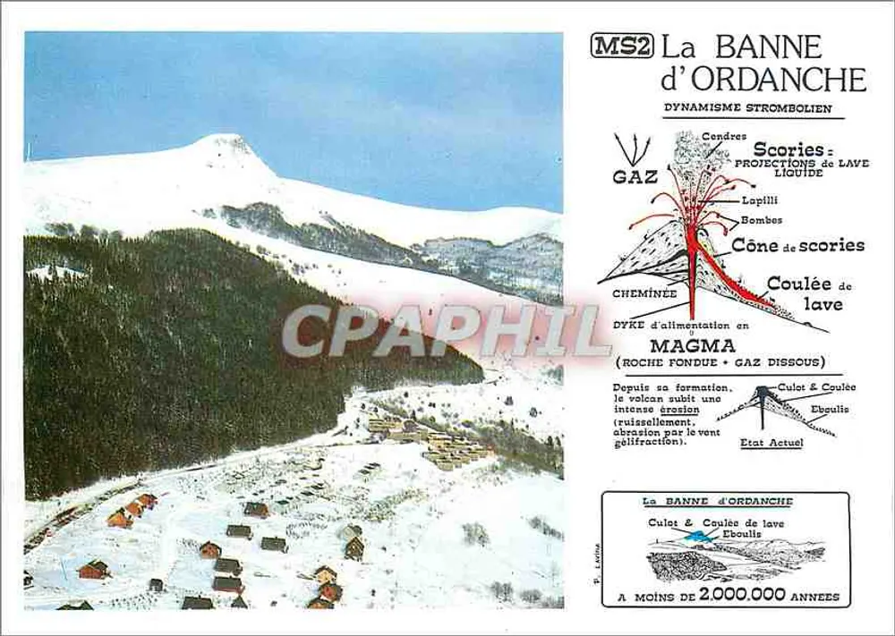 La Banne d'Ordanche — Volcanisme strombolien — Éditions Artisanales - Recto