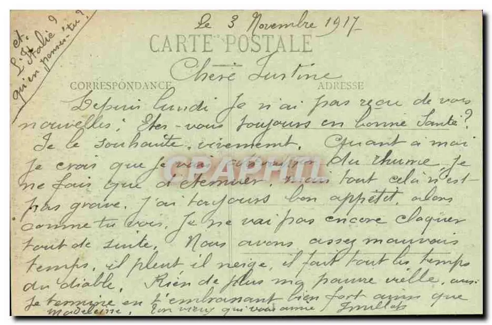 Saint-Dié - Pátio da Catedral — G. Enay, editor, St-Dié - Verso