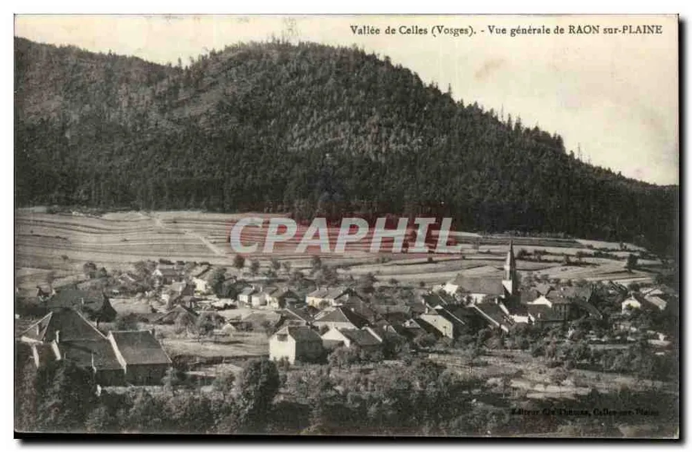 Raon-sur-Plaine (Vosges) — Vue générale — Éditeur Cie Plumeau, Raon-sur-Plaine - Recto