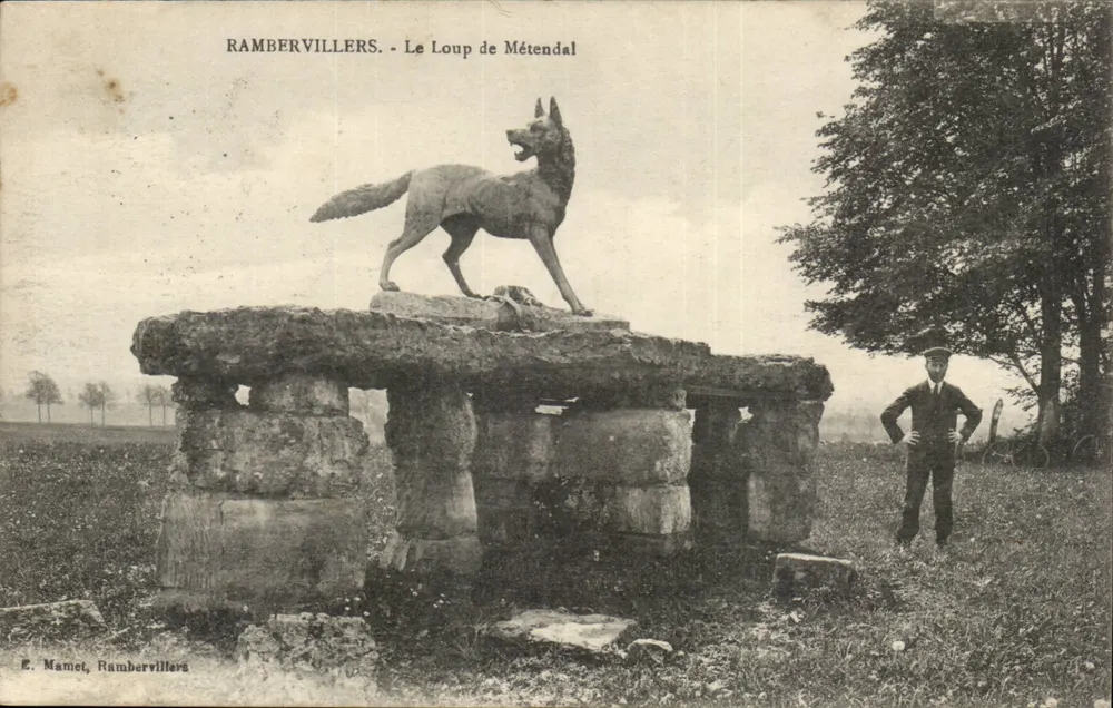 Rambervillers - Le Loup de Métendal — E. Mamet, Rambervillers - Recto
