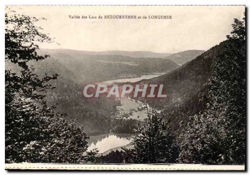 Vallée des Lacs de RETOURNEMER et de LONGEMER — vue panoramique — éditeur non visible - Recto