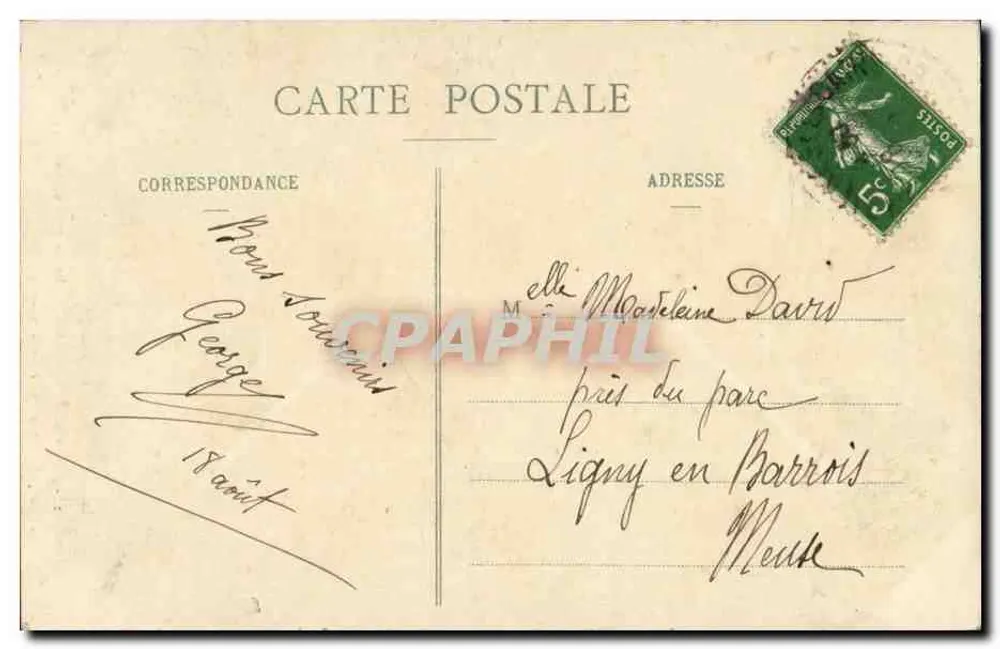 Plombières-les-Bains — A Cachoeira do Géhard — Louis Kastener, editor n°52 - Verso