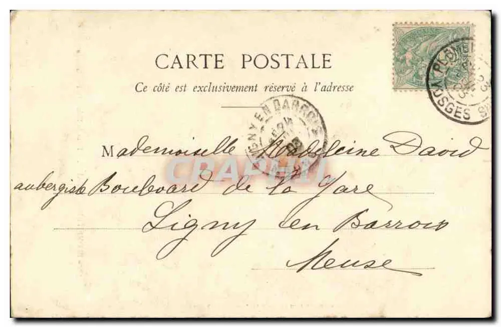 Piombières-les-Bains — No Parque — Pequena Cachoeira — Editor: Piombières-les-Bains, n° 38 - Verso
