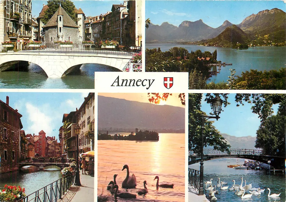Annecy — Panoramablick — Editions G. Garros SA - Vorderseite