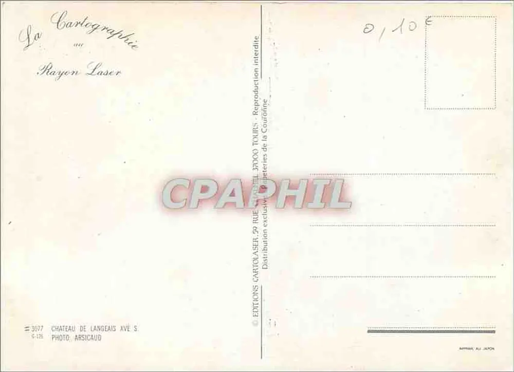 Zamek w Langeais — widok wież — Wydawnictwo Cartolasér - Rewers