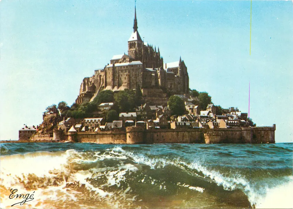 Mont Saint-Michel — Panoramablick — Verlag Emgé, Seriennummer 74-12-2618 - Vorderseite