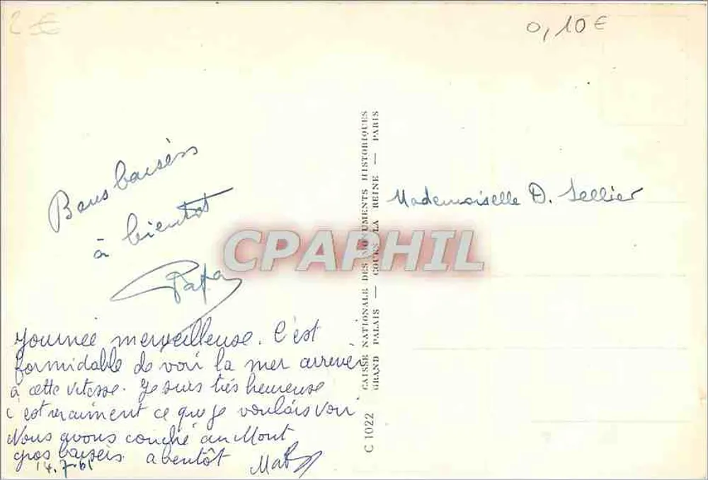 Mont Saint-Michel — Südlicher Bereich bei Ebbe, die Abtei, der Cloister, die Kirchenschiff und der Chor der Abteikirche - Rückseite