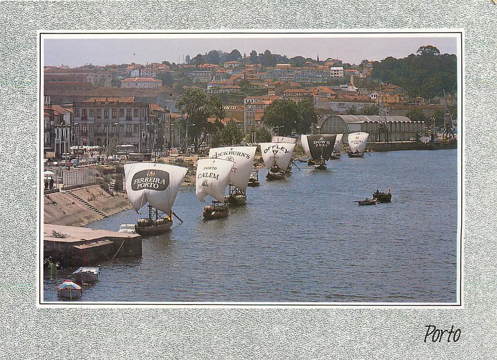Porto — Barcos a vela publicitários — Guia Turístico do Norte, Lda - Frente