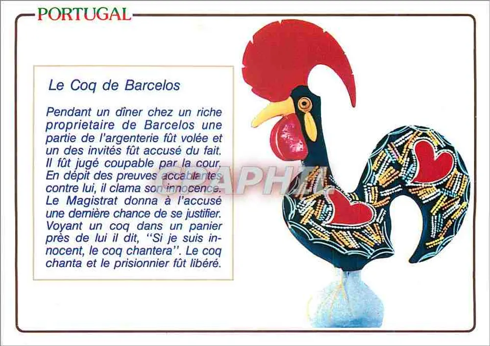 Kurczak z Barcelos — portugalska bajka — Amadora Artes Gráficas - Awers